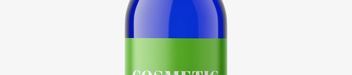 Univeral bottle mockup / cobalt