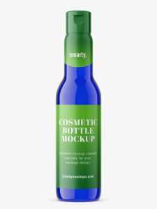 Univeral bottle mockup / cobalt