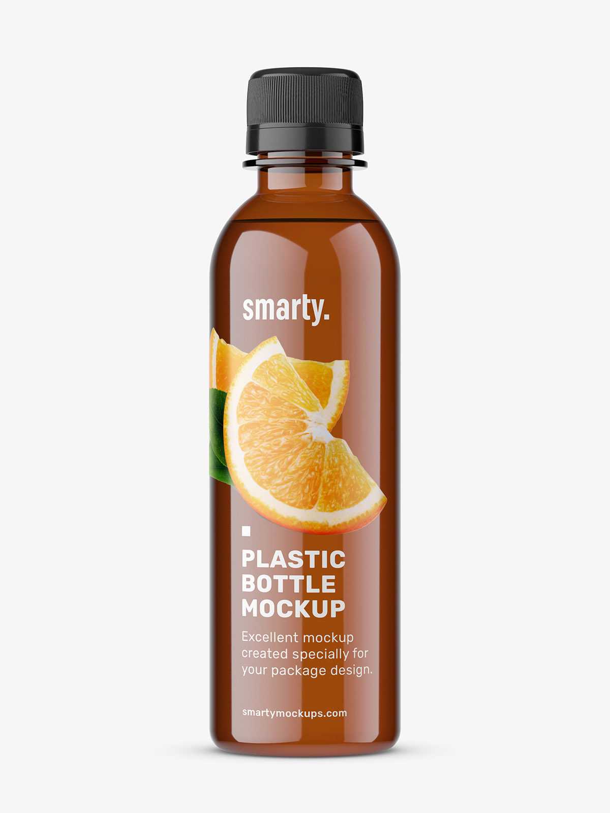 Universal amber bottle mockup