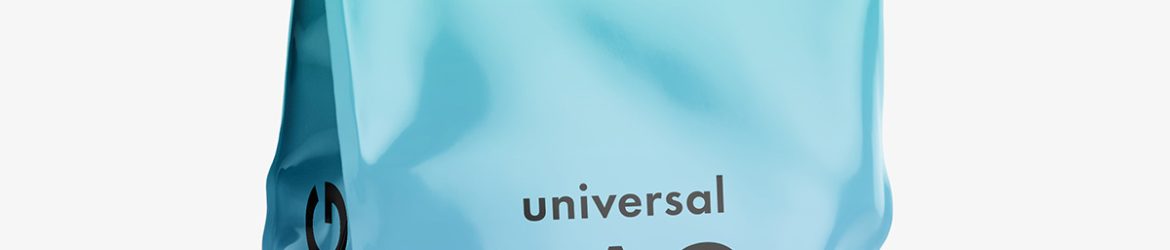 Universal bag with seal mockup / glossy