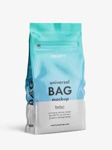 Universal bag with seal mockup / glossy