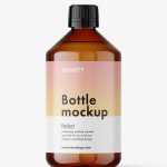 Universal bottle mockup / amber
