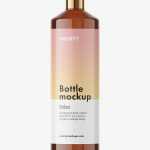 Universal bottle mockup / amber