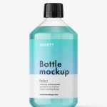 Universal bottle mockup / clear