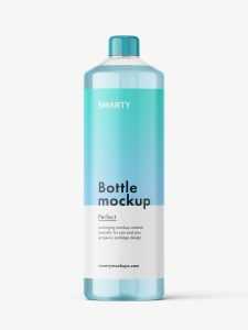Universal bottle mockup / clear