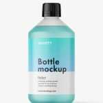 Universal bottle mockup / frosted