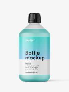 Universal bottle mockup / frosted