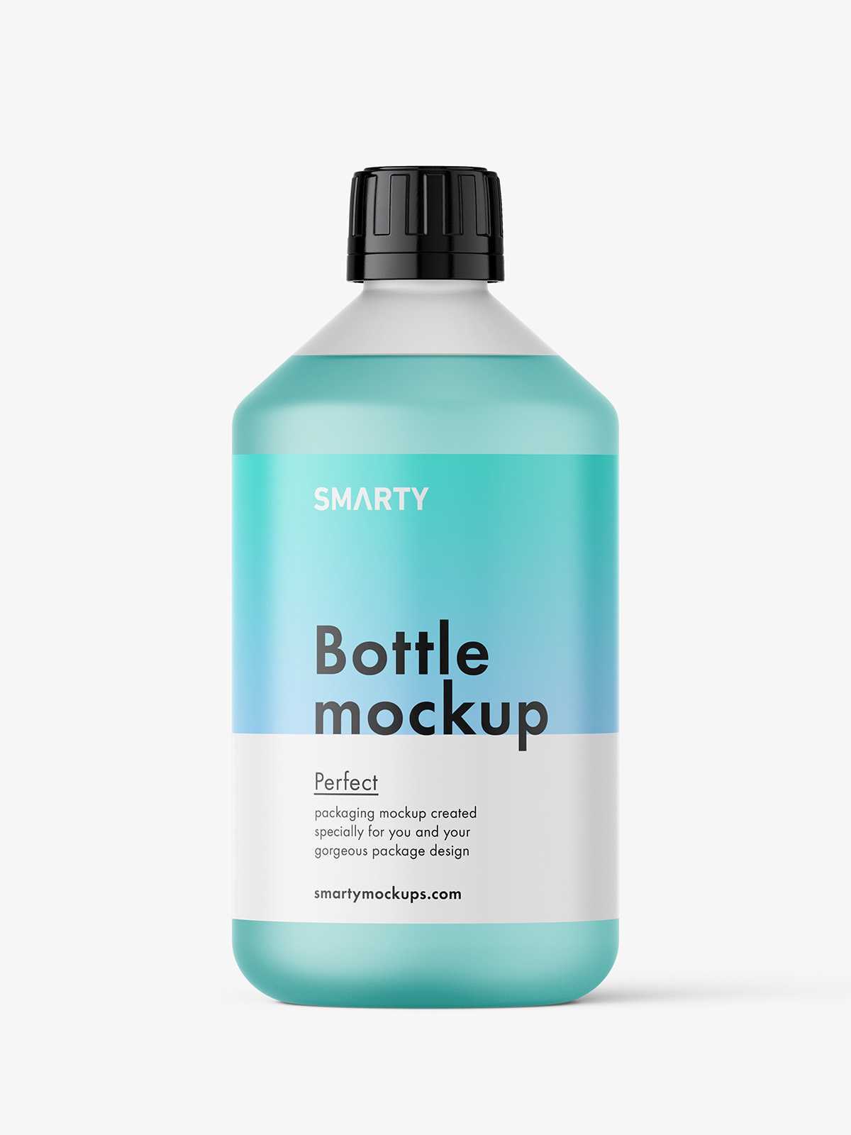 Universal bottle mockup / frosted