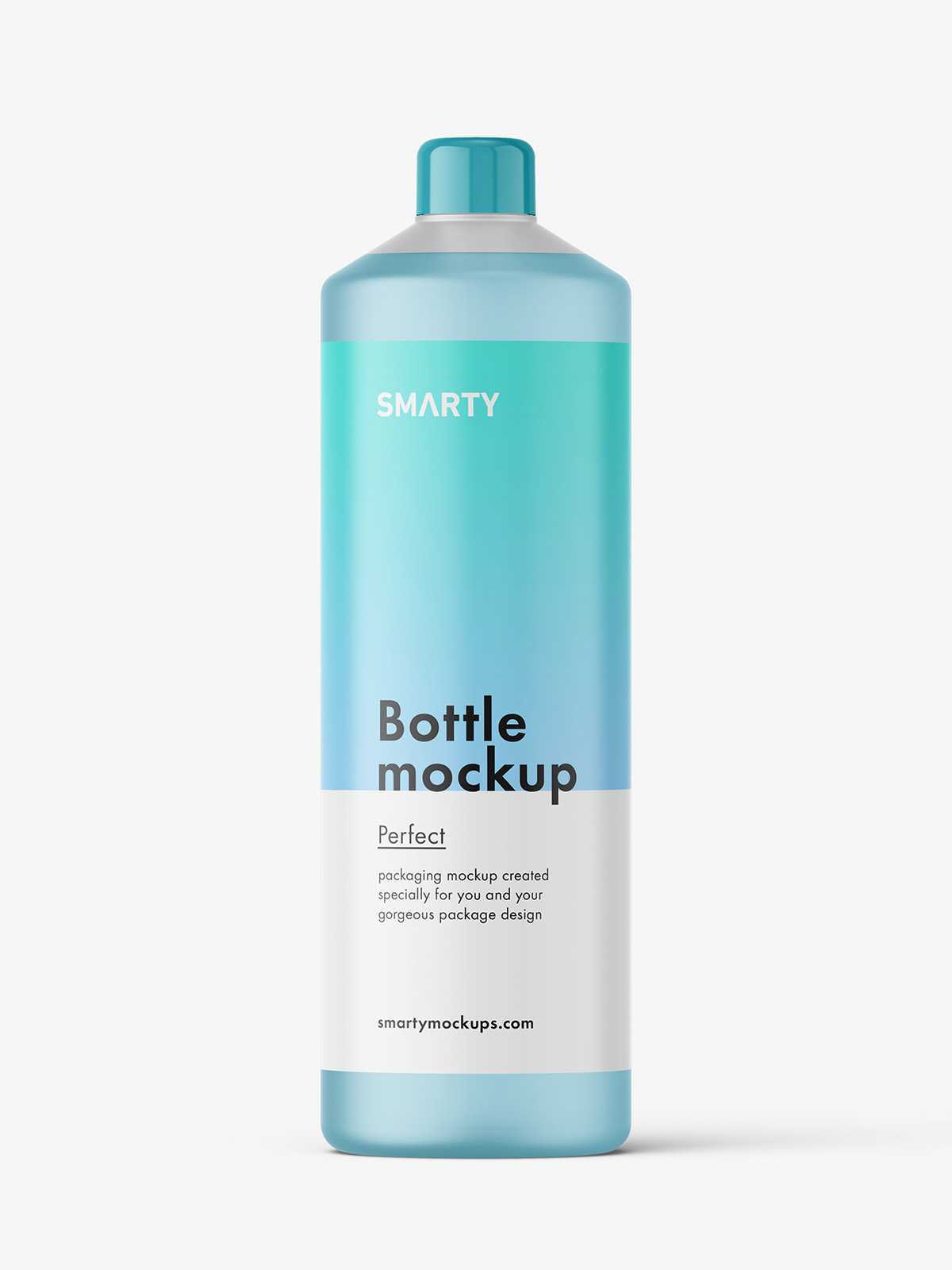 Universal bottle mockup / frosted