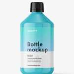 Universal bottle mockup / glossy