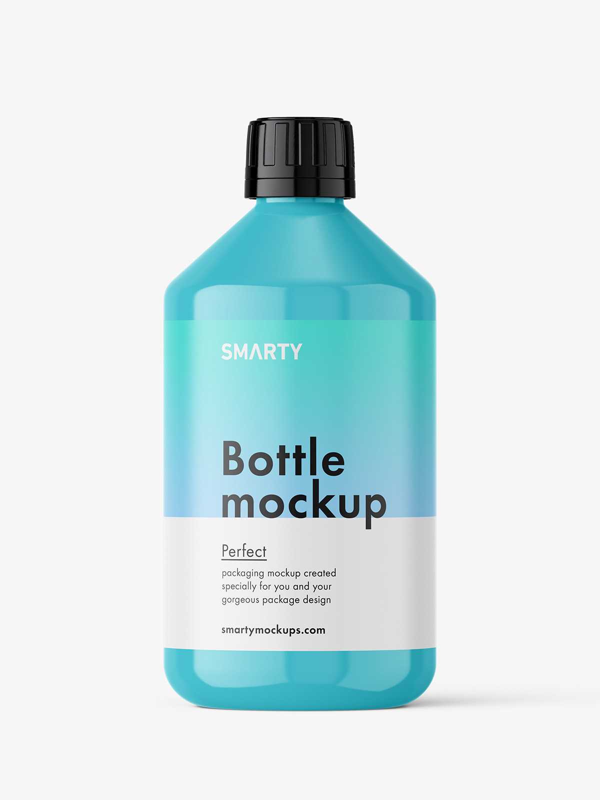 Universal bottle mockup / glossy