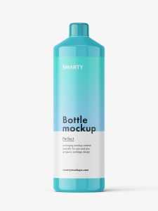 Universal bottle mockup / glossy