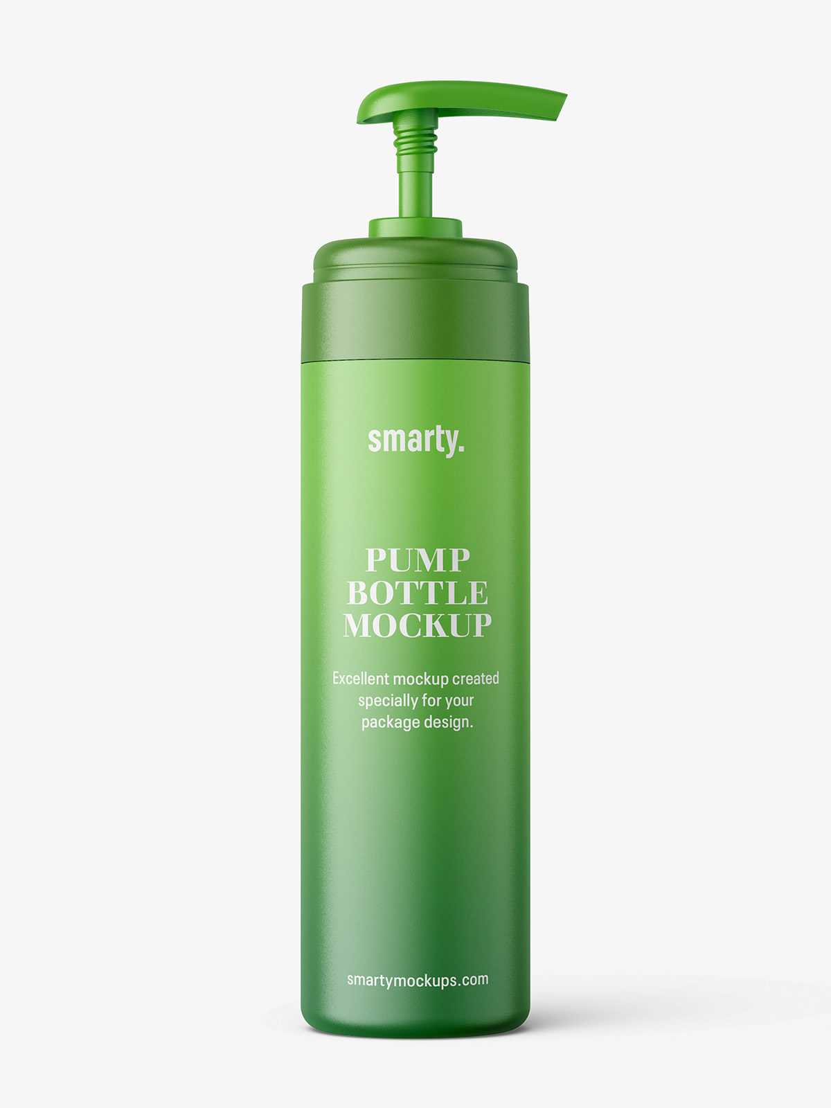 Universal bottle with pump mockup / matt