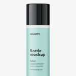 Universal frosted bottle mockup