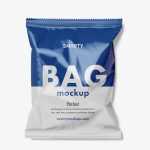 Universal glossy bag mockup