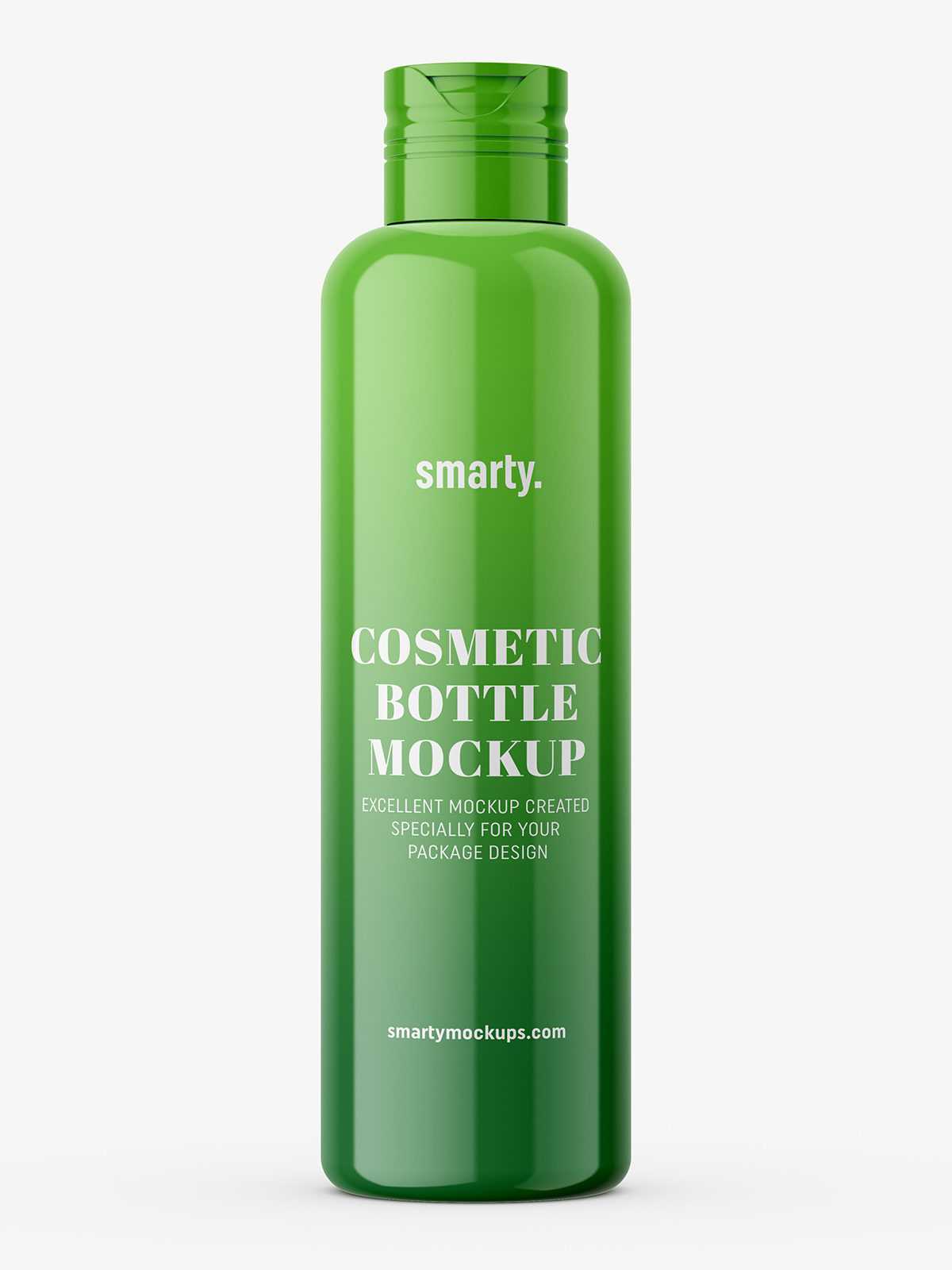 Universal glossy bottle mockup
