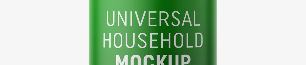 Universal household bottle mockup / matt Universal household bottle mockup / matt