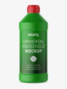 Universal household bottle mockup / matt
