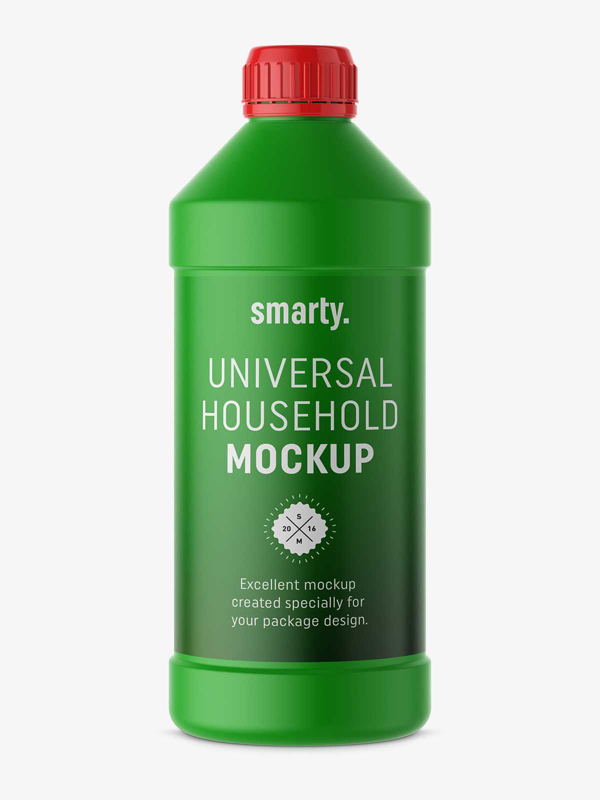 Universal household bottle mockup / matt