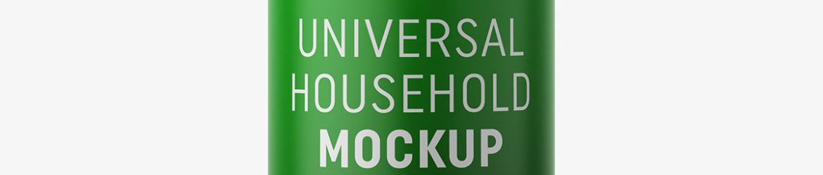 Universal household bottle mockup / matt
