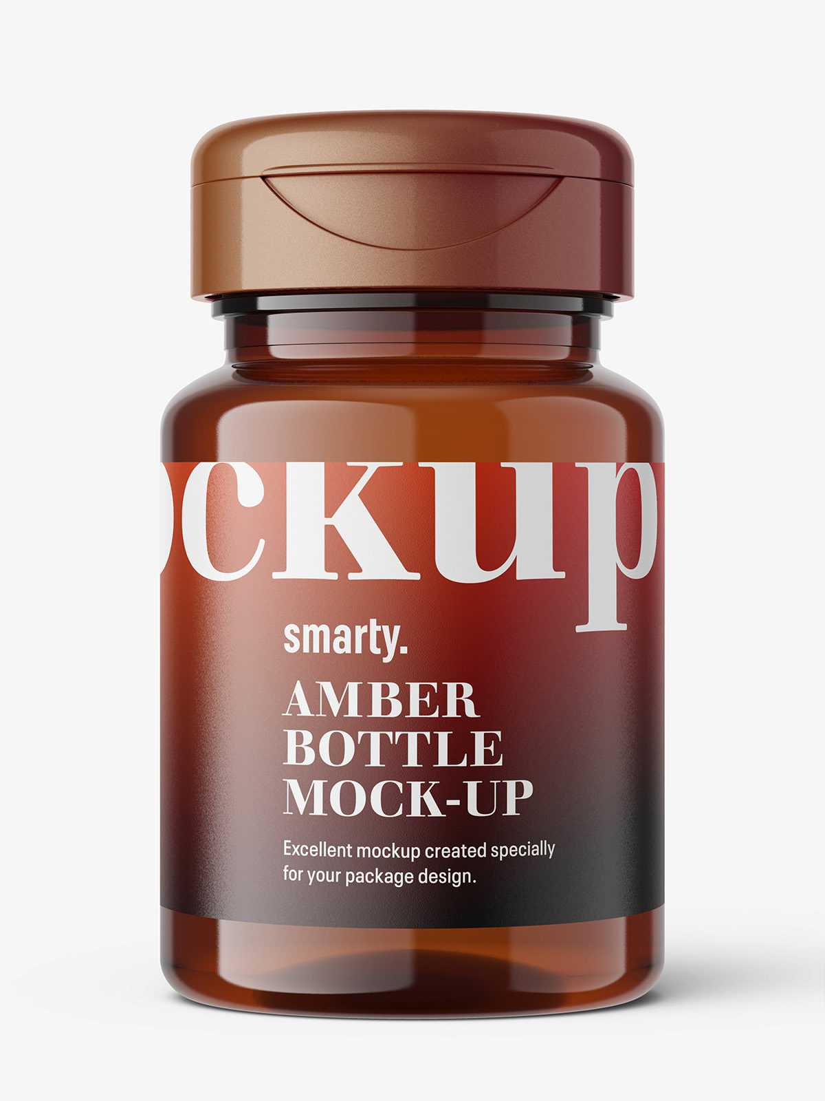 Universal jar mockup / amber