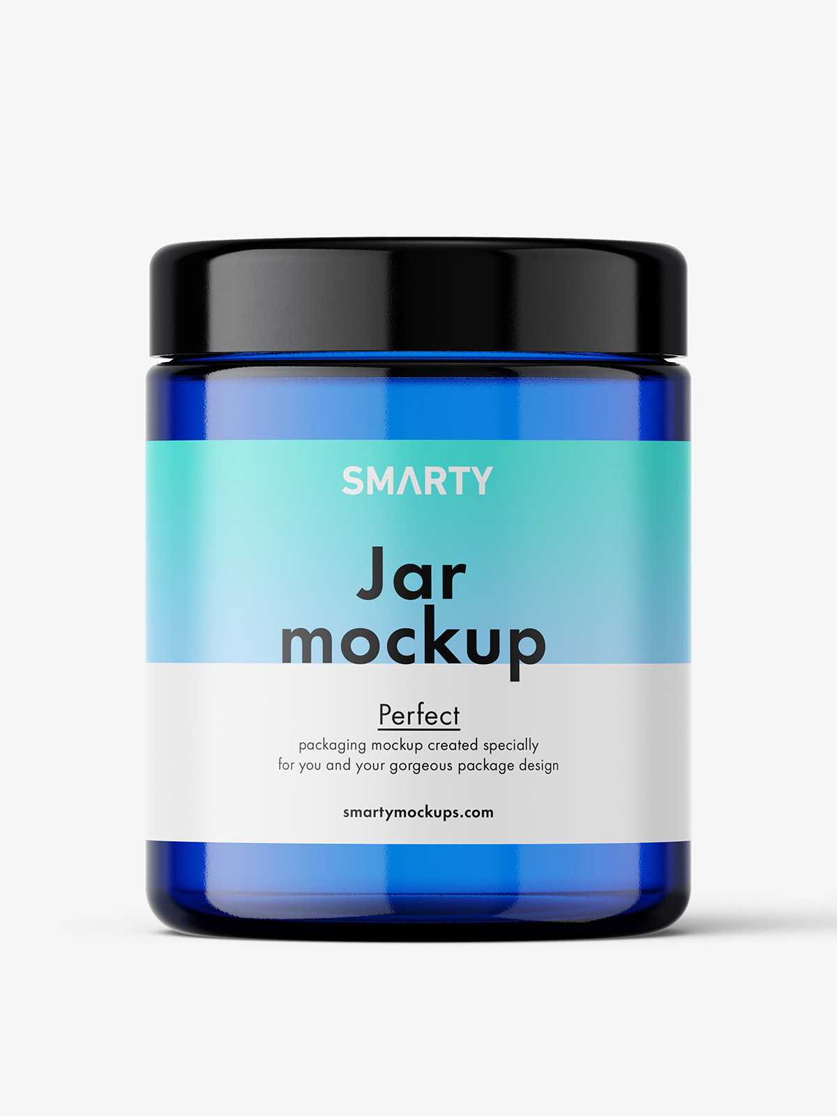 Universal jar mockup / blue