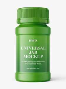 Universal jar mockup / matt