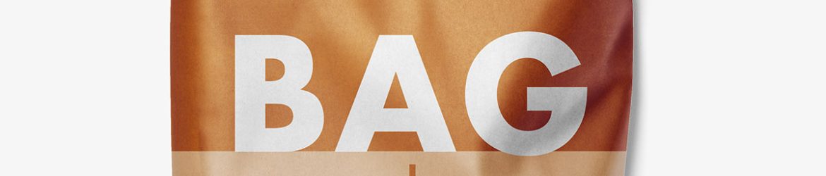Universal kraft paper bag mockup