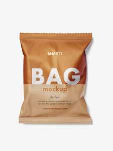 Universal kraft paper bag mockup