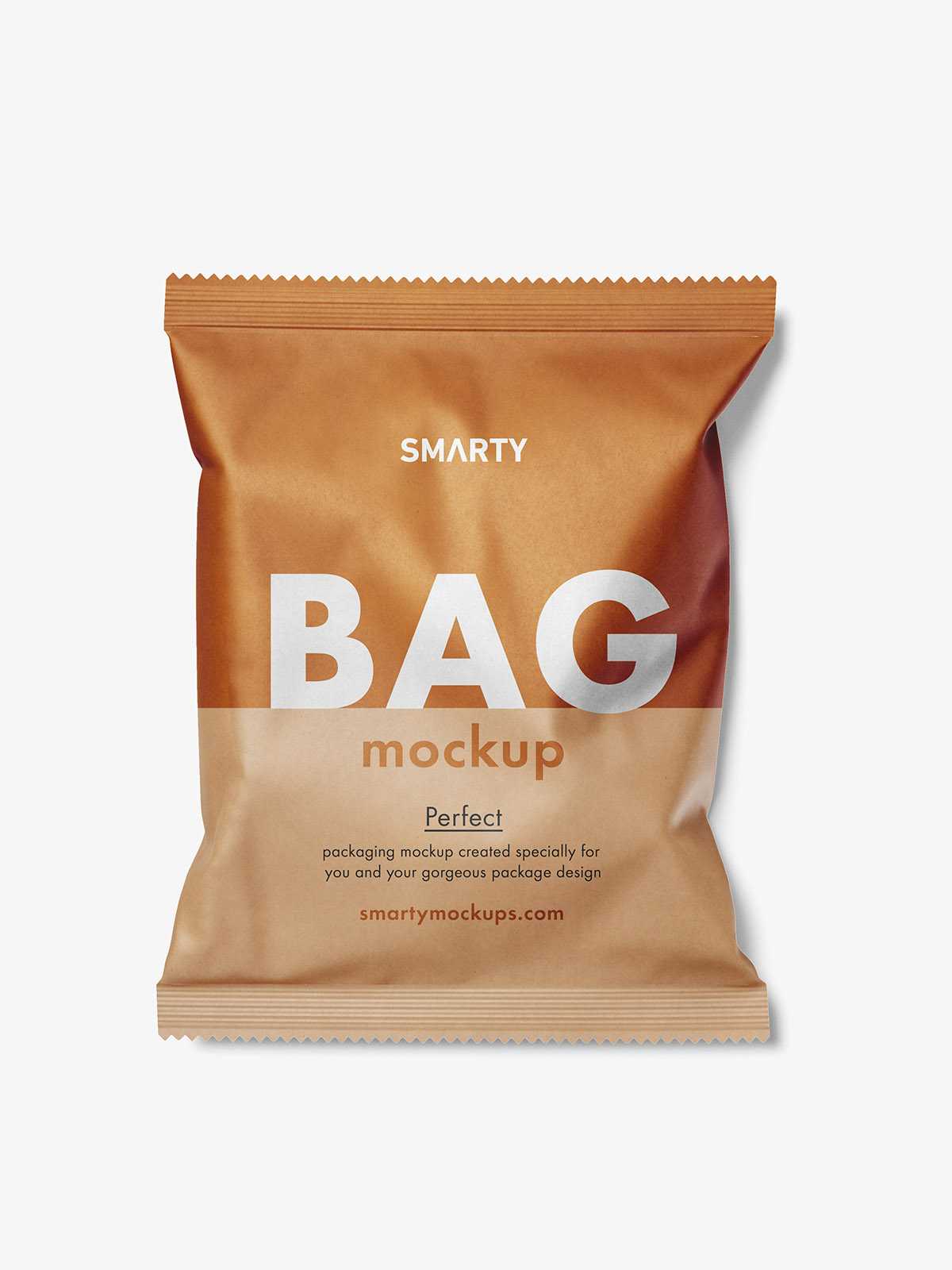Universal kraft paper bag mockup