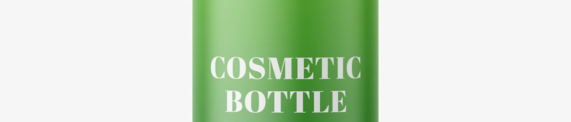 Universal matt bottle mockup