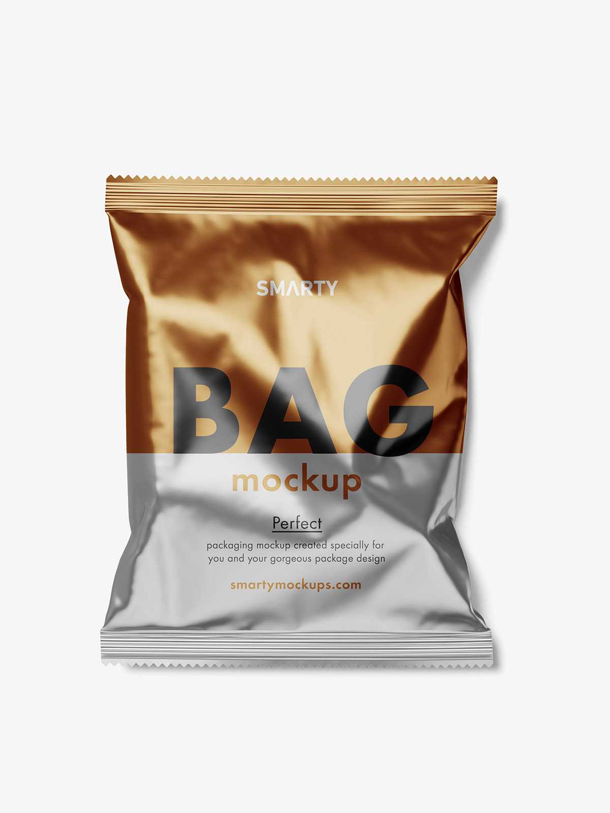 Universal metallic bag mockup