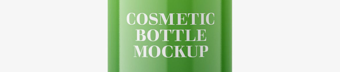 Universal plastic bottle mockup / glossy