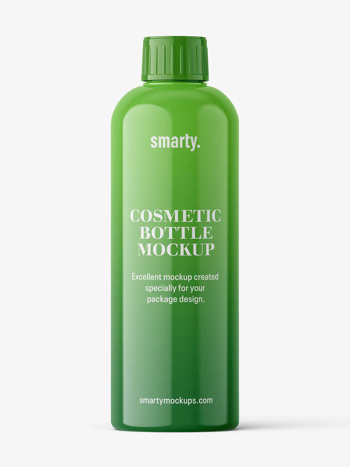 Universal plastic bottle mockup / glossy