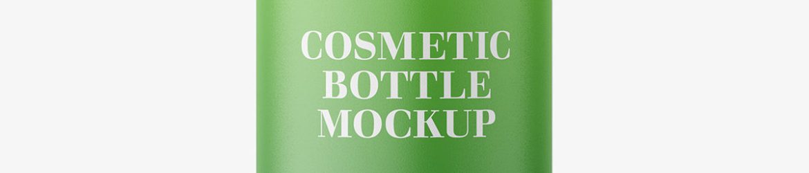 Universal plastic bottle mockup / matt