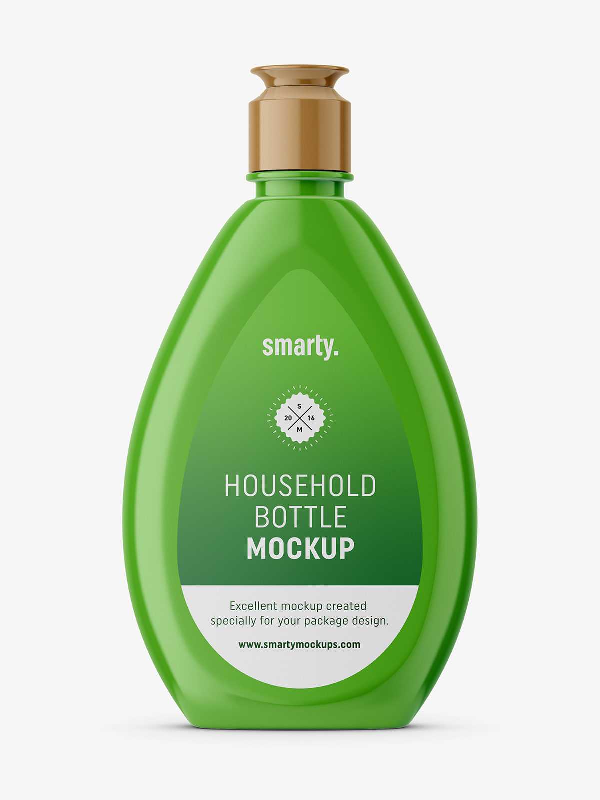 Universal plastic bottle mockup