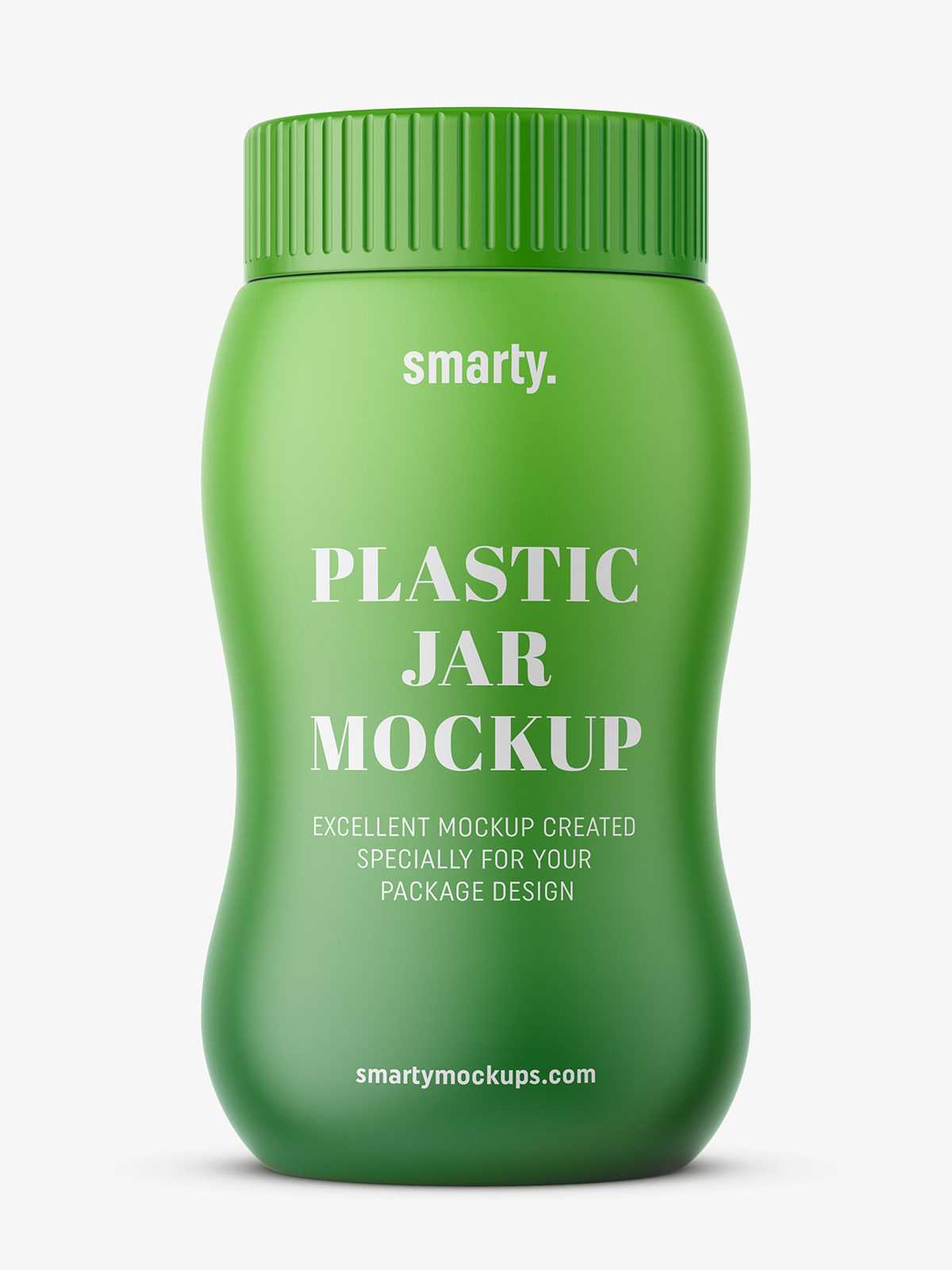Universal plastic jar mockup
