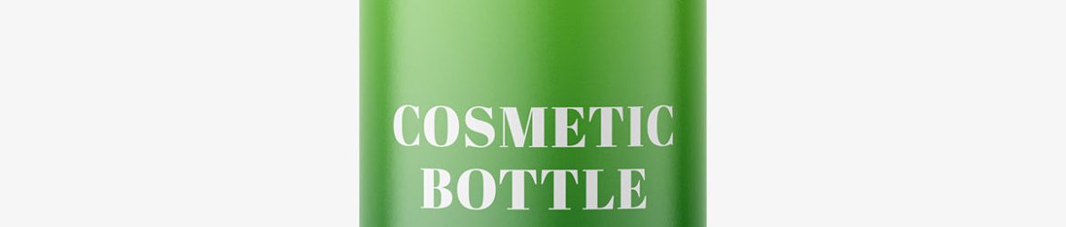 Universal transparent bottle mockup