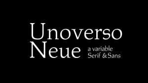 Unoverso Neue Font › Fontesk