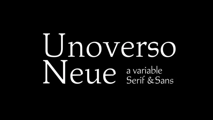Unoverso Neue Font