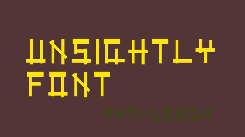 Unsightly Font › Fontesk