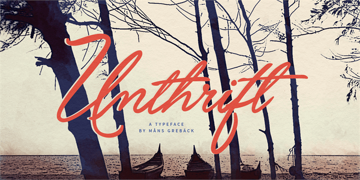 Unthrift font