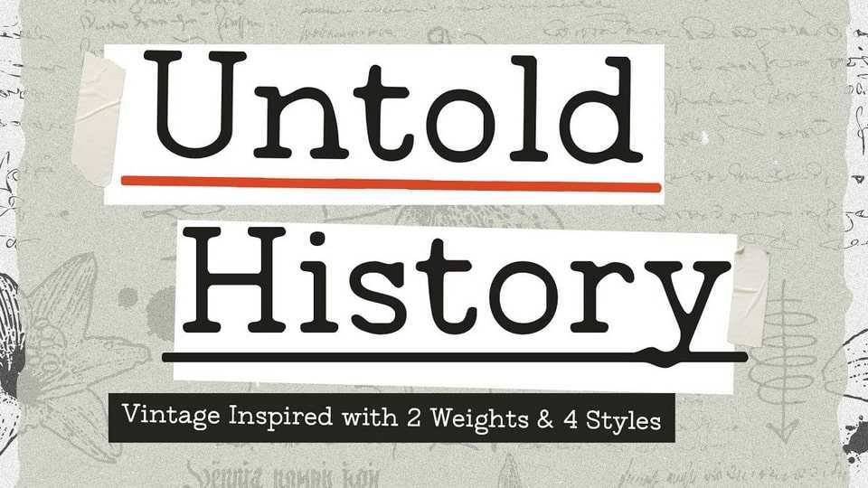 Untold History Font › Fontesk