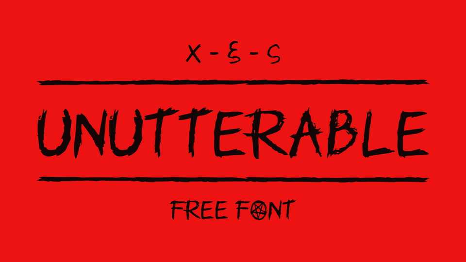 Unutterable Font › Fontesk