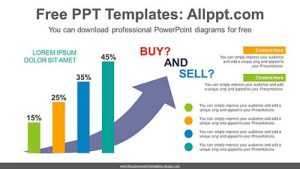 Up Arrow Background Chart PPT Diagram