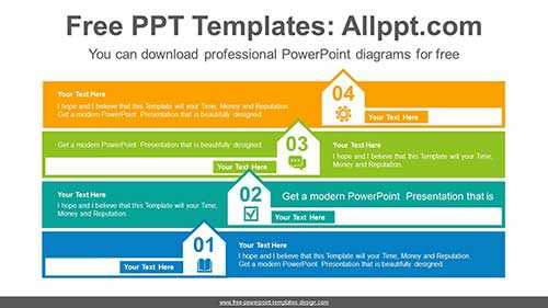 Up Arrow Banner PowerPoint Diagram