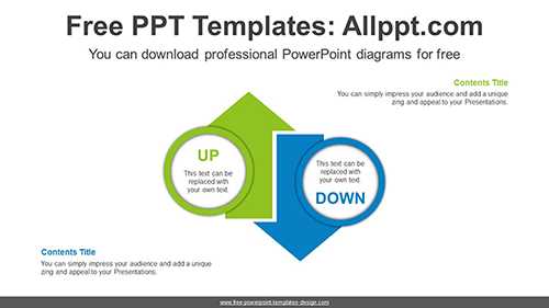 Up-Down Arrow Diagram Template