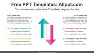 Up-Down Arrow PowerPoint Diagram Template