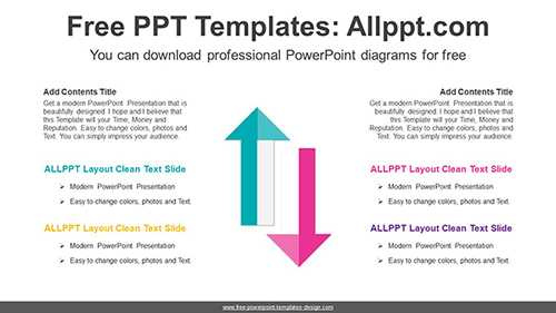 Up-Down Arrow PowerPoint Diagram Template