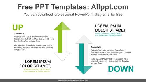 Up-Down Arrows PowerPoint Diagram